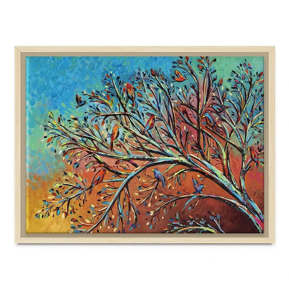 Sunrise Treetop Birds Canvas Print Sunrise Treetop Birds Canvas Print wall art product Carolee Vitaletti