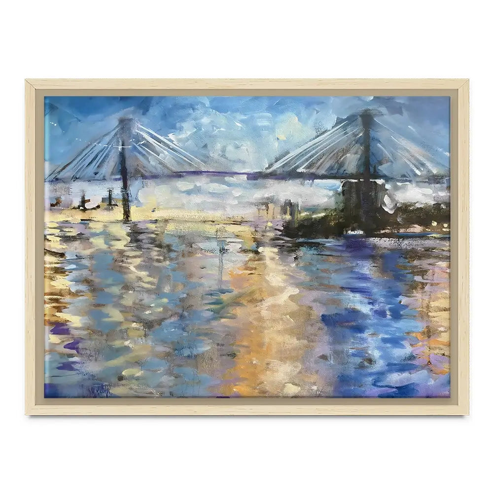 Sunset Bridge Canvas Print Sunset Bridge Canvas Print wall art product Tiffani Taylor - Independent