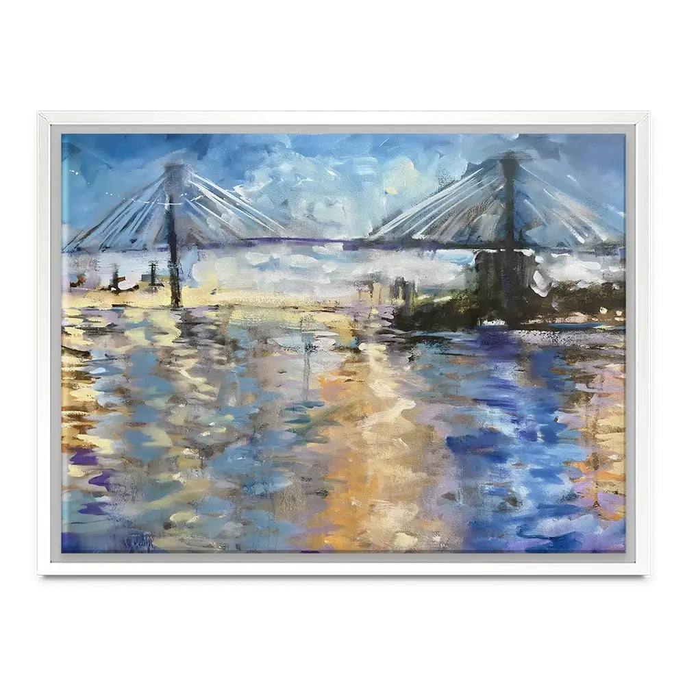 Sunset Bridge Canvas Print Sunset Bridge Canvas Print wall art product Tiffani Taylor - Independent