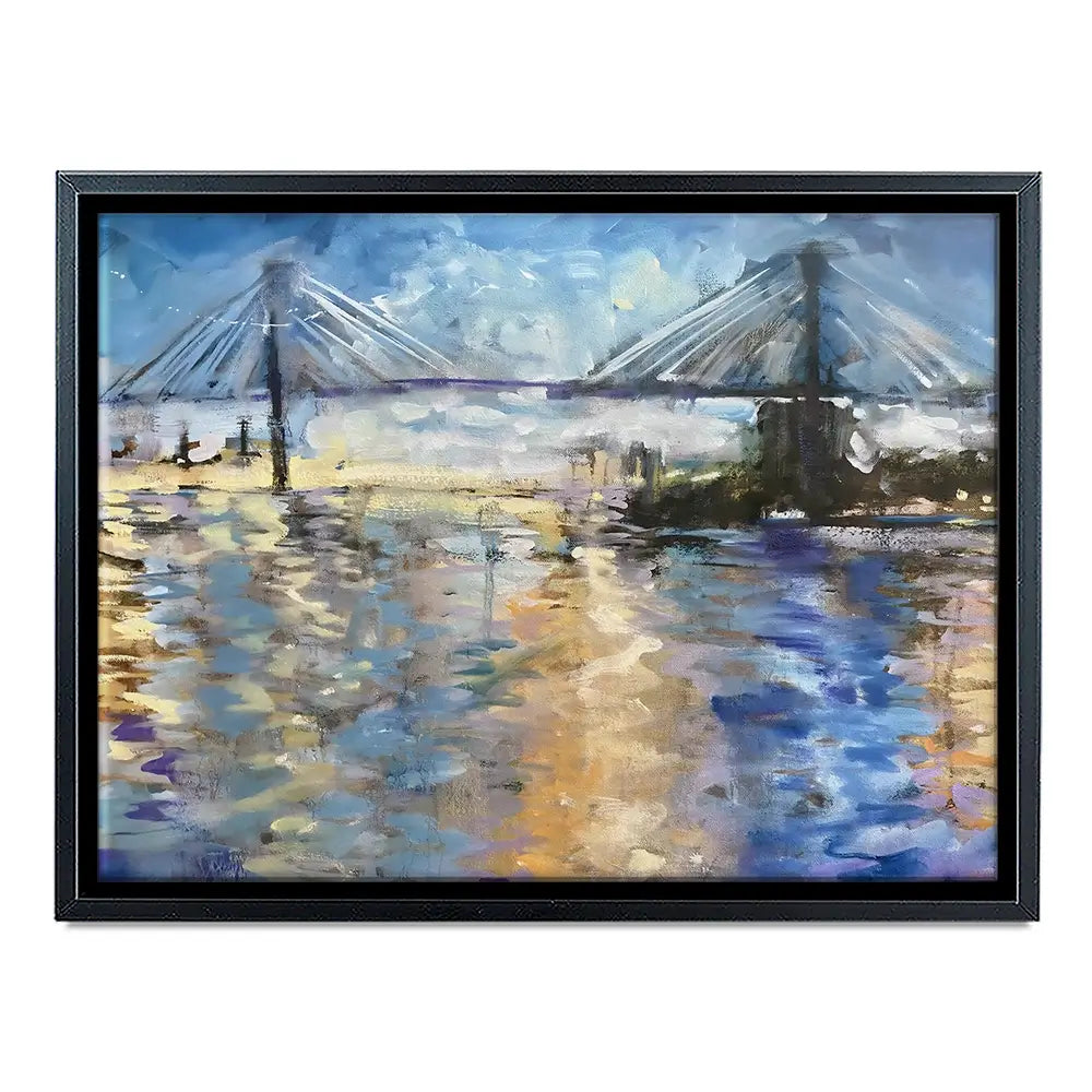Sunset Bridge Canvas Print Sunset Bridge Canvas Print wall art product Tiffani Taylor - Independent