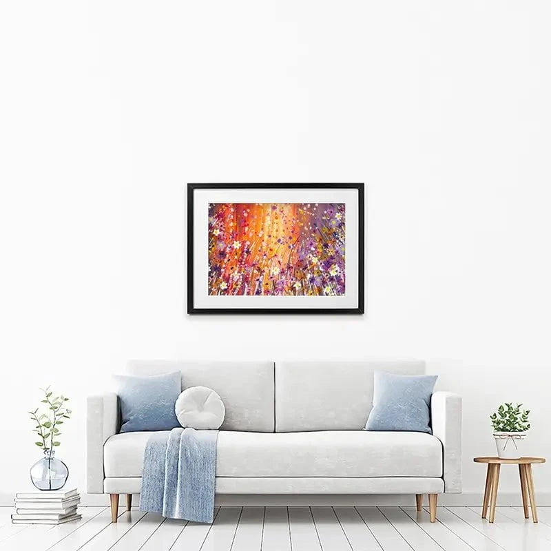 Sunset Chaos Framed Art Print Sunset Chaos Framed Art Print wall art product Emma LC Art