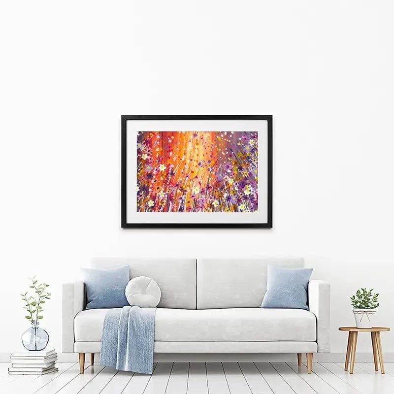 Sunset Chaos Framed Art Print Sunset Chaos Framed Art Print wall art product Emma LC Art