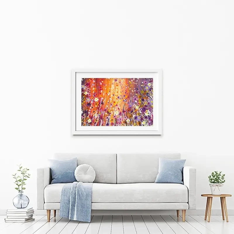 Sunset Chaos Framed Art Print Sunset Chaos Framed Art Print wall art product Emma LC Art