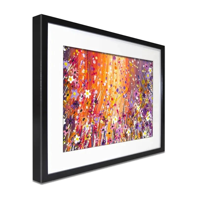 Sunset Chaos Framed Art Print Sunset Chaos Framed Art Print wall art product Emma LC Art