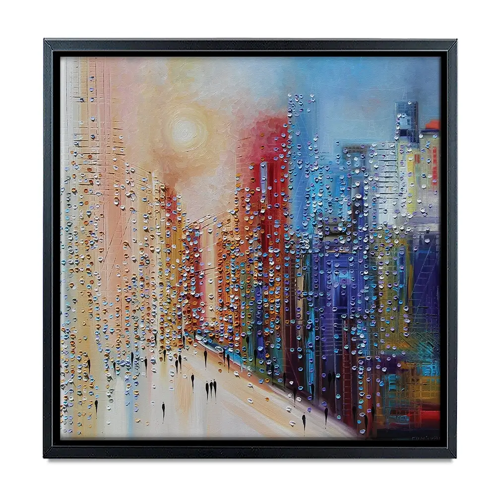 Sunset City Canvas Print Sunset City Canvas Print wall art product Ekaterina Ermilkina