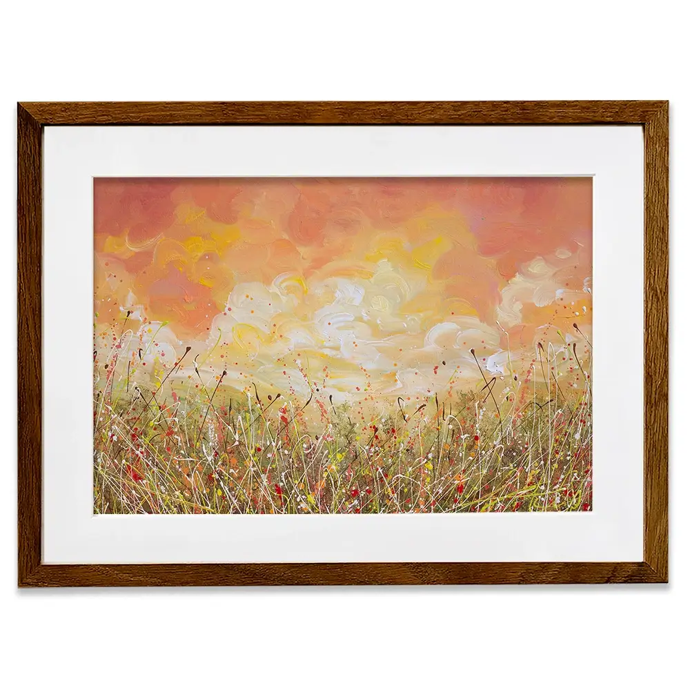 Sunset Clouds Framed Art Print Sunset Clouds Framed Art Print wall art product Olga Tkachyk