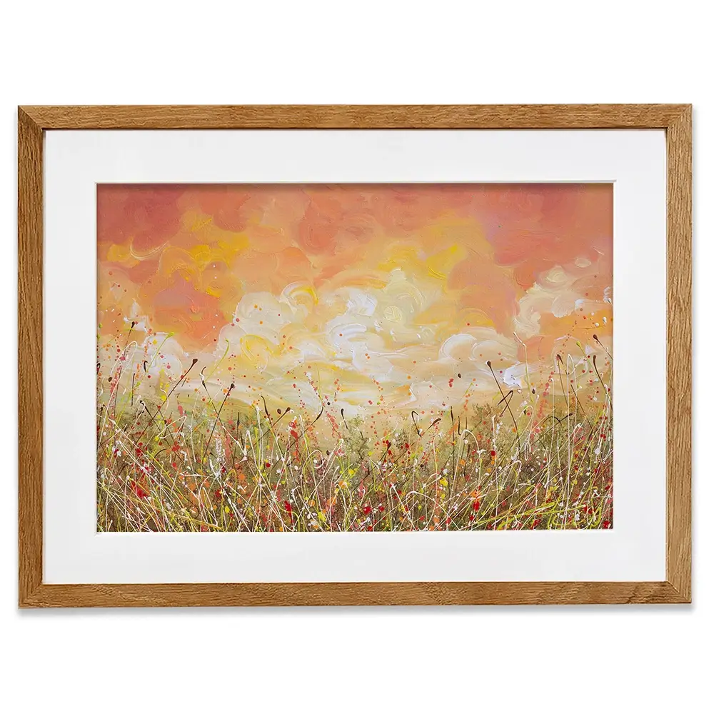 Sunset Clouds Framed Art Print Sunset Clouds Framed Art Print wall art product Olga Tkachyk
