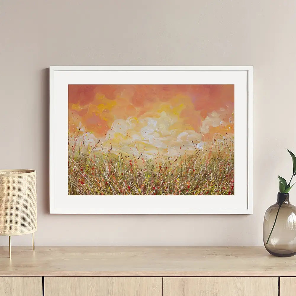 Sunset Clouds Framed Art Print Sunset Clouds Framed Art Print wall art product Olga Tkachyk