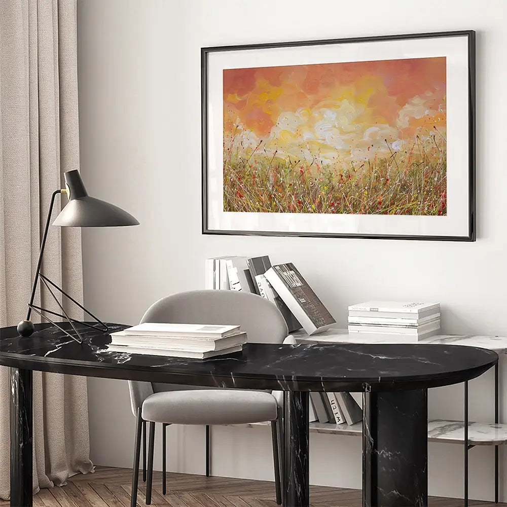 Sunset Clouds Framed Art Print Sunset Clouds Framed Art Print wall art product Olga Tkachyk