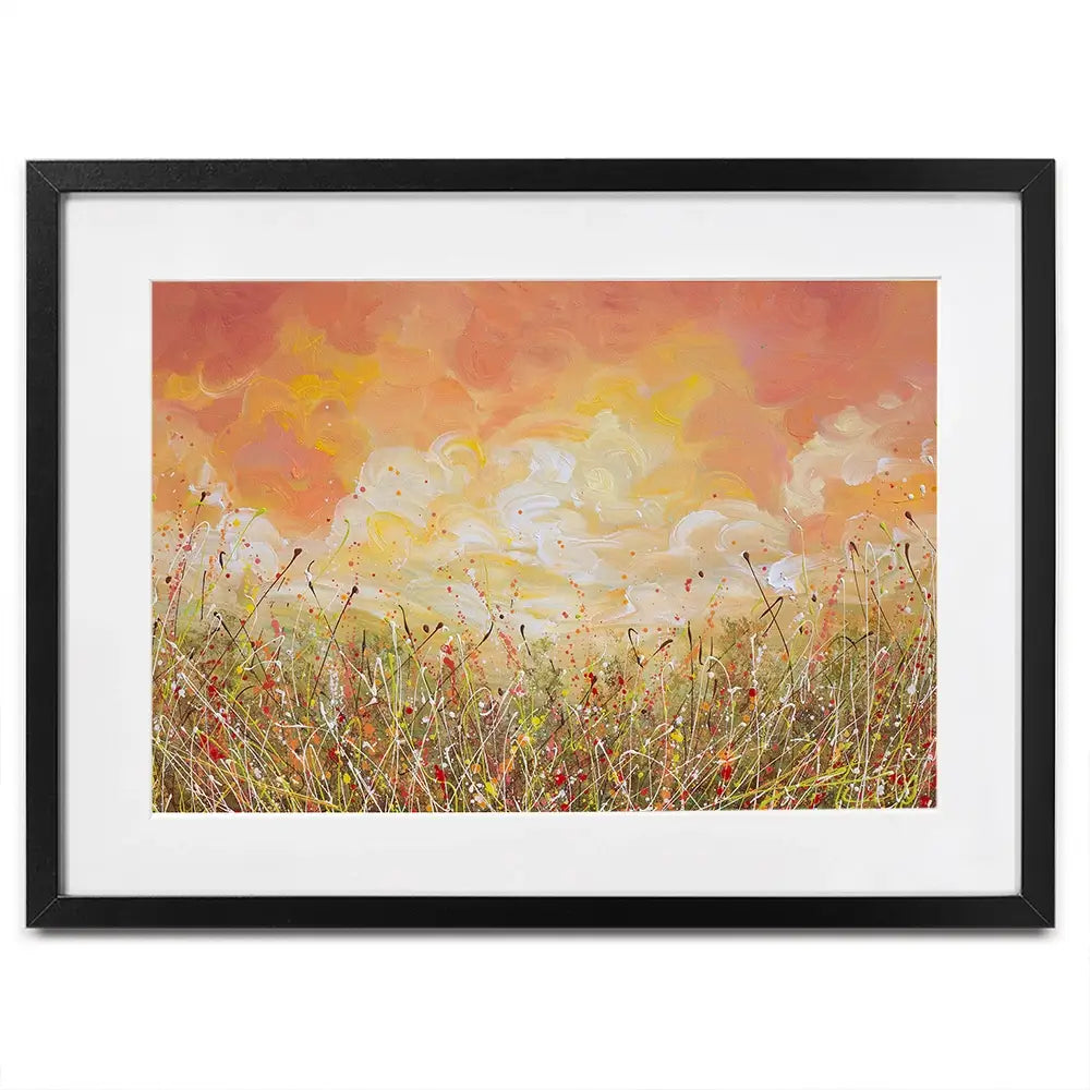 Sunset Clouds Framed Art Print Sunset Clouds Framed Art Print wall art product Olga Tkachyk