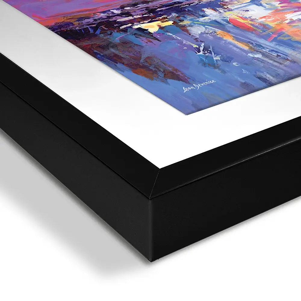 Sunset Eiffel Square Framed Art Print Sunset Eiffel Square Framed Art Print wall art product Leon Devenice