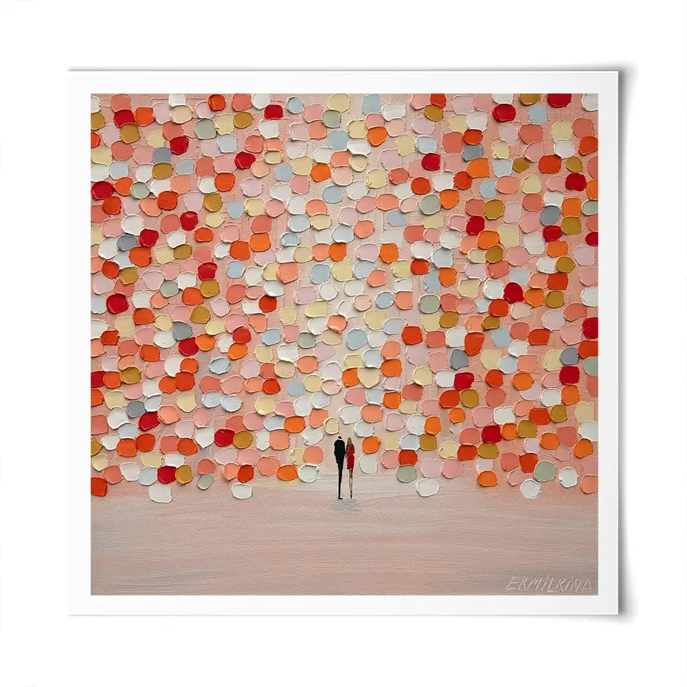Sunset For Two Square Art Print Sunset For Two Square Art Print wall art product Ekaterina Ermilkina