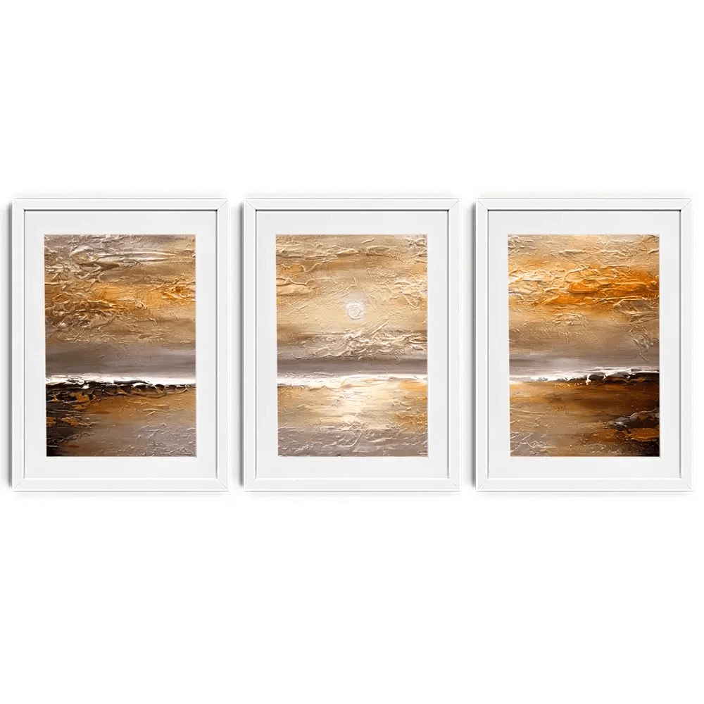 Sunset Framed Art Print Trio Sunset Framed Art Print Trio wall art product Osnat Tzadok