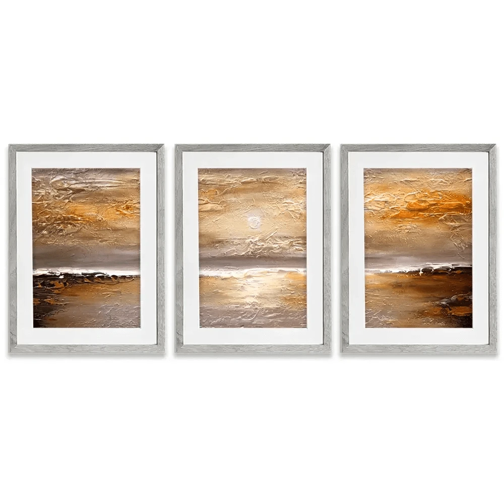 Sunset Framed Art Print Trio Sunset Framed Art Print Trio wall art product Osnat Tzadok