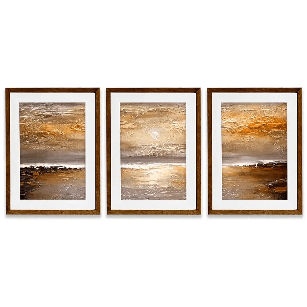 Sunset Framed Art Print Trio Sunset Framed Art Print Trio wall art product Osnat Tzadok