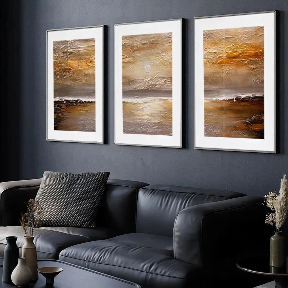 Sunset Framed Art Print Trio Sunset Framed Art Print Trio wall art product Osnat Tzadok
