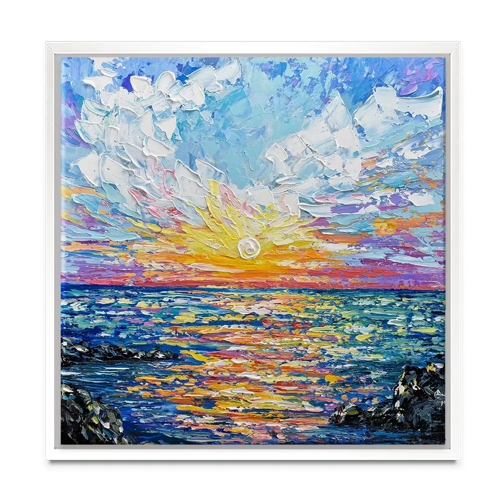 Sunset Gazing Canvas Print Sunset Gazing Canvas Print wall art product Olga Tkachyk