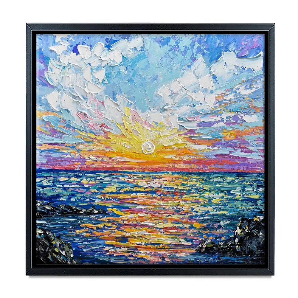 Sunset Gazing Canvas Print Sunset Gazing Canvas Print wall art product Olga Tkachyk