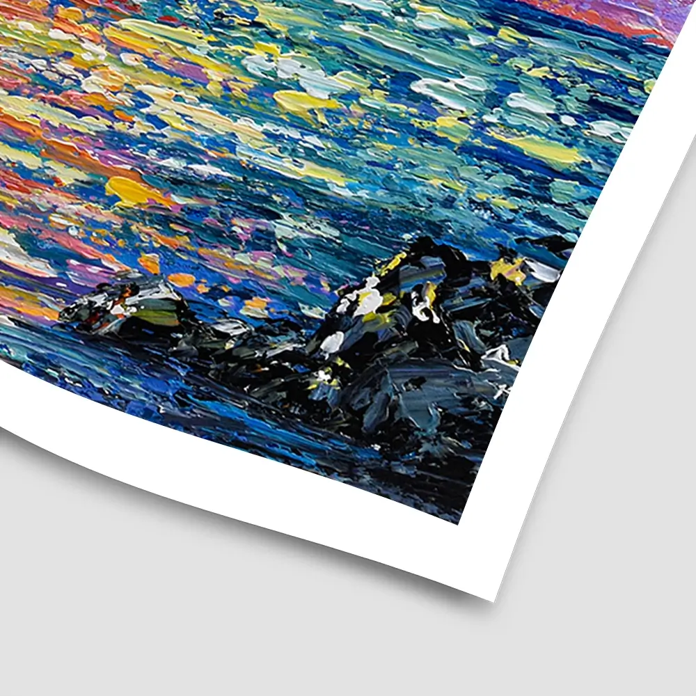 Sunset Gazing Square Art Print Sunset Gazing Square Art Print wall art product Olga Tkachyk