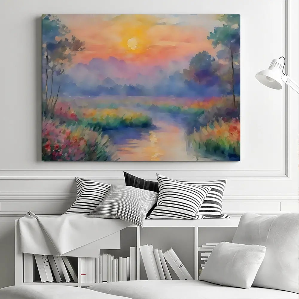 Sunset In The Marsh Canvas Print Sunset In The Marsh Canvas Print wall art product Creative Studio - Independent