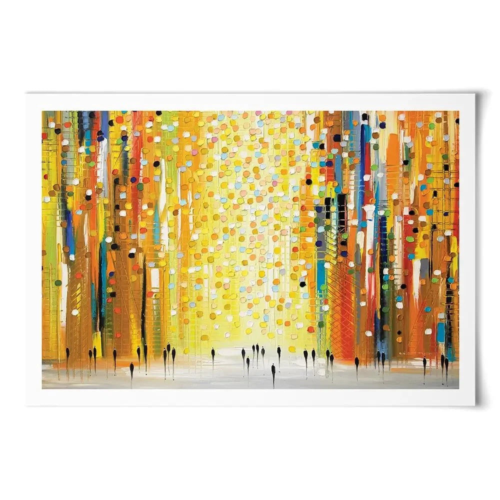Sunset Lights Art Print Sunset Lights Art Print wall art product Ekaterina Ermilkina