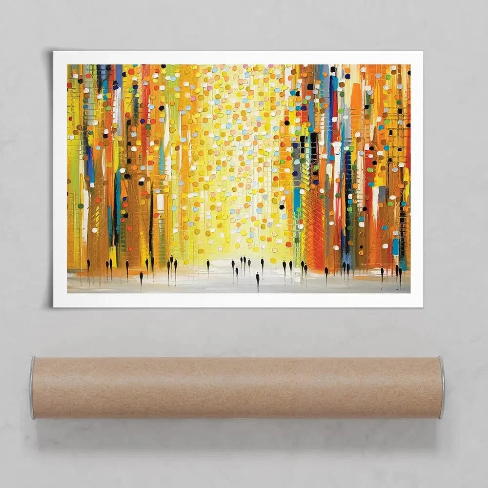 Sunset Lights Art Print Sunset Lights Art Print wall art product Ekaterina Ermilkina