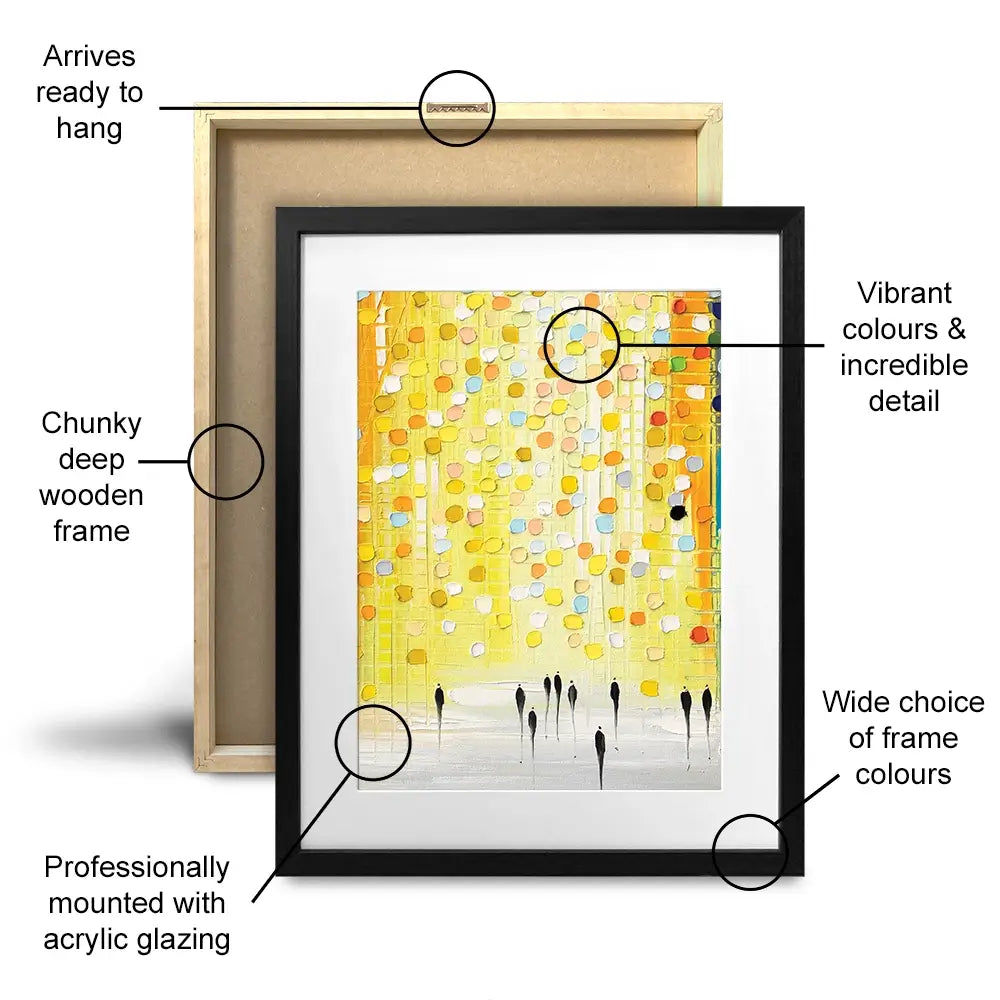 Sunset Lights Framed Art Print Trio Sunset Lights Framed Art Print Trio wall art product Ekaterina Ermilkina