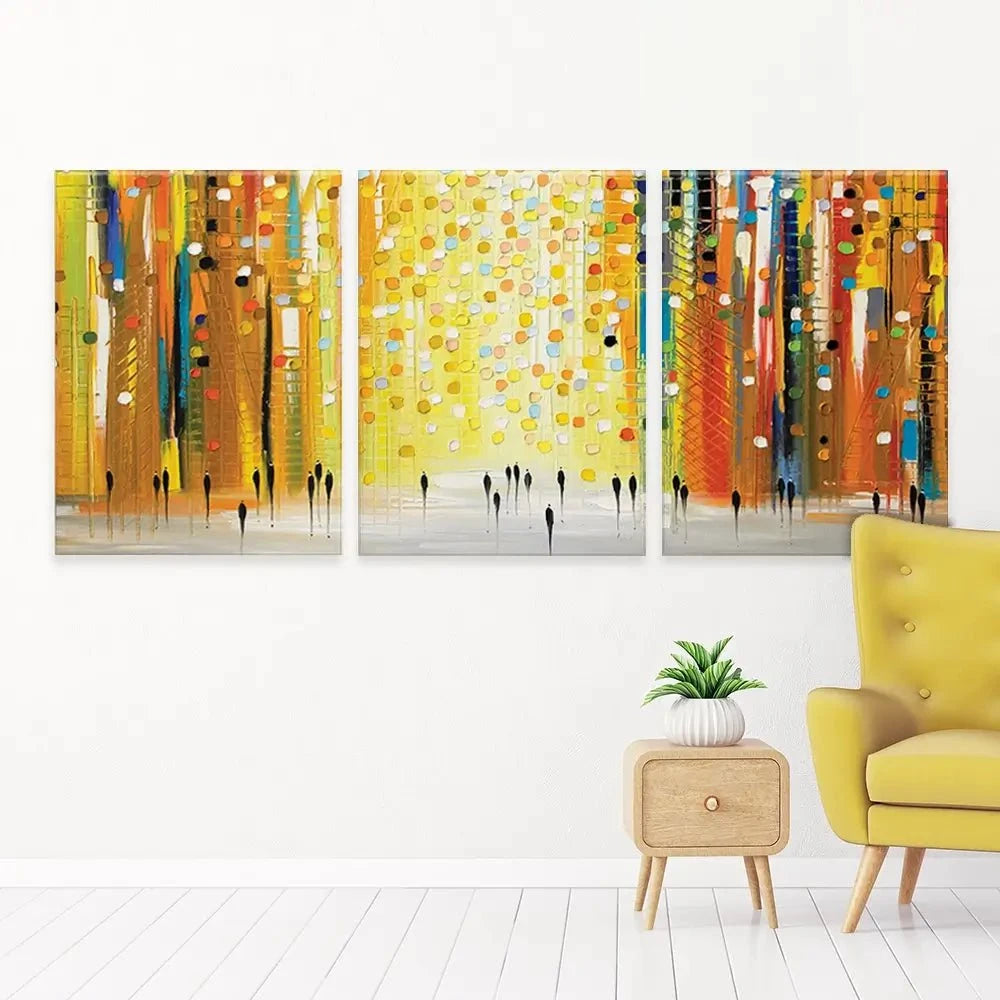 Sunset Lights Trio Canvas Print Sunset Lights Trio Canvas Print wall art product Ekaterina Ermilkina