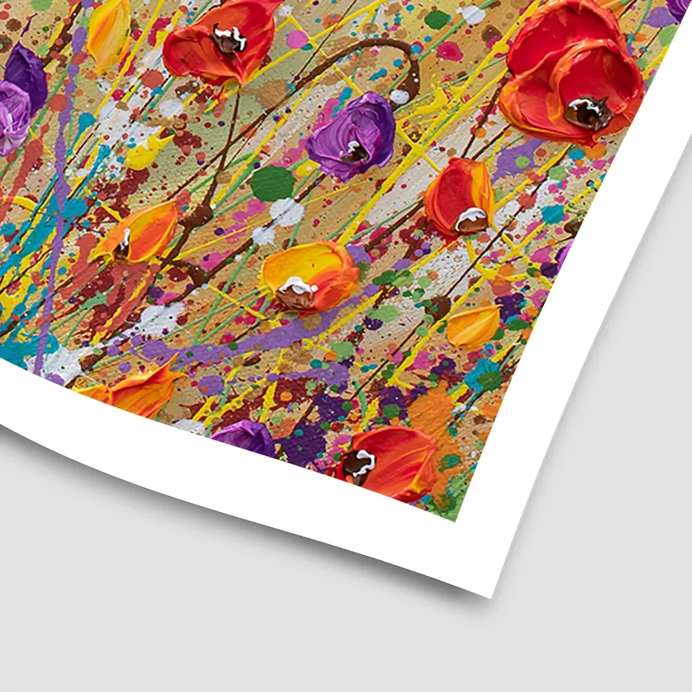 Sunset Meadow Square Art Print Sunset Meadow Square Art Print wall art product Olga Tkachyk