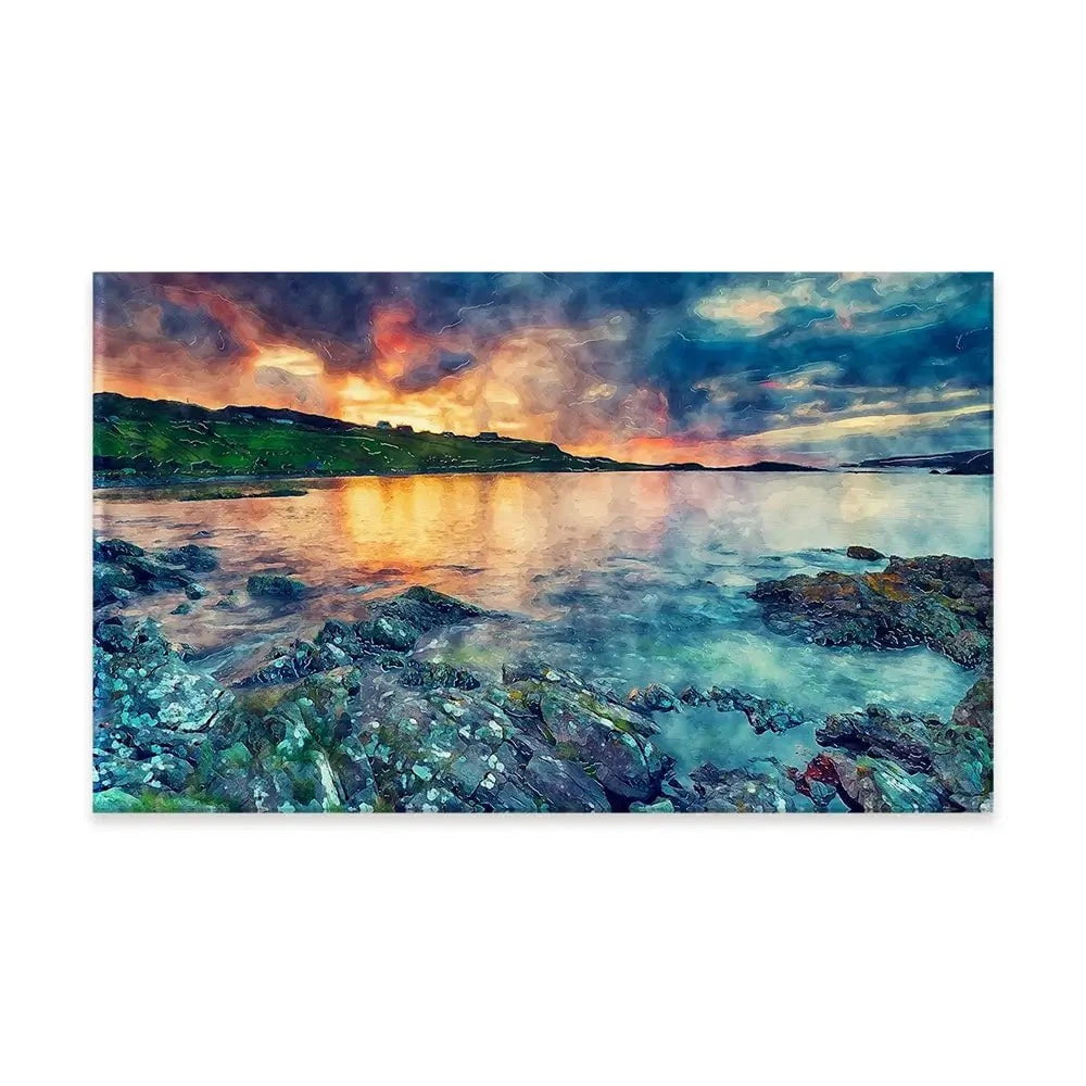 Sunset Over The Bay Canvas Print Sunset Over The Bay Canvas Print wall art product Helen Hotson / Shutterstock