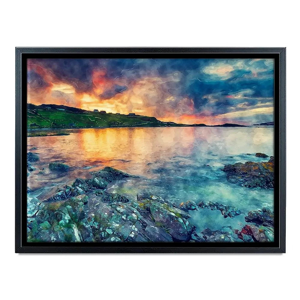Sunset Over The Bay Canvas Print Sunset Over The Bay Canvas Print wall art product Helen Hotson / Shutterstock