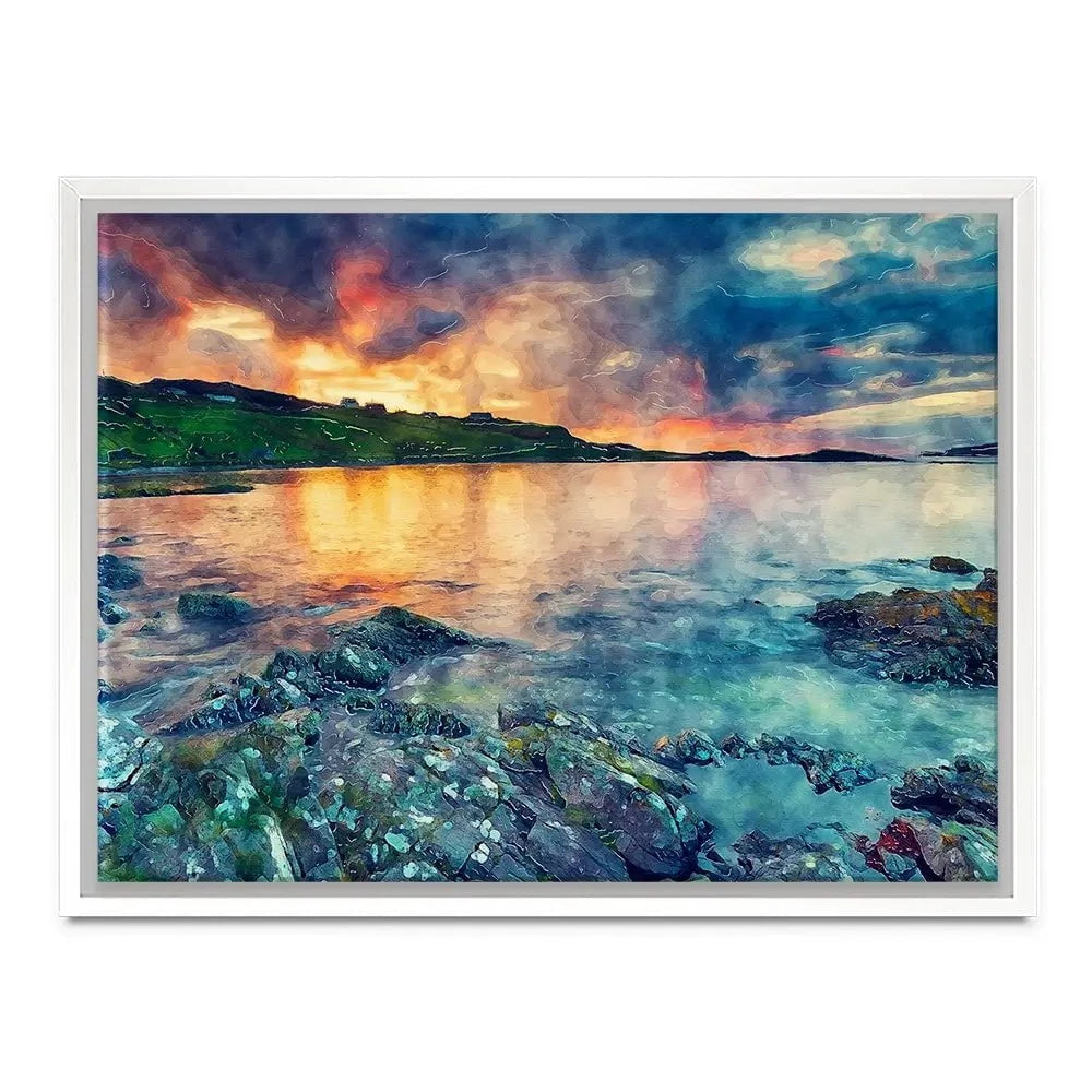 Sunset Over The Bay Canvas Print Sunset Over The Bay Canvas Print wall art product Helen Hotson / Shutterstock