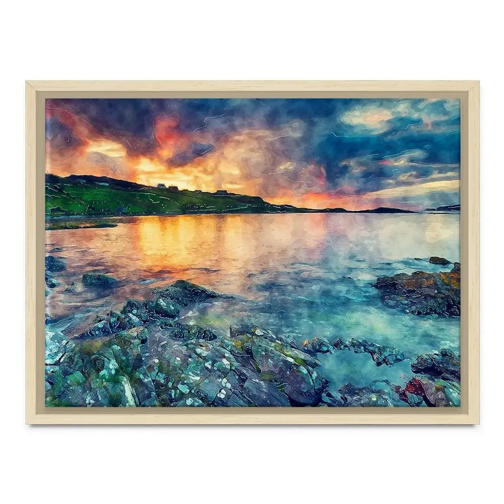 Sunset Over The Bay Canvas Print Sunset Over The Bay Canvas Print wall art product Helen Hotson / Shutterstock