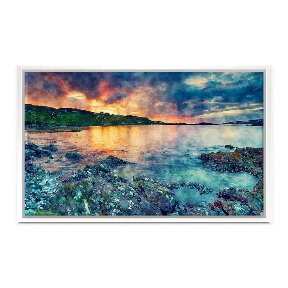 Sunset Over The Bay Canvas Print Sunset Over The Bay Canvas Print wall art product Helen Hotson / Shutterstock