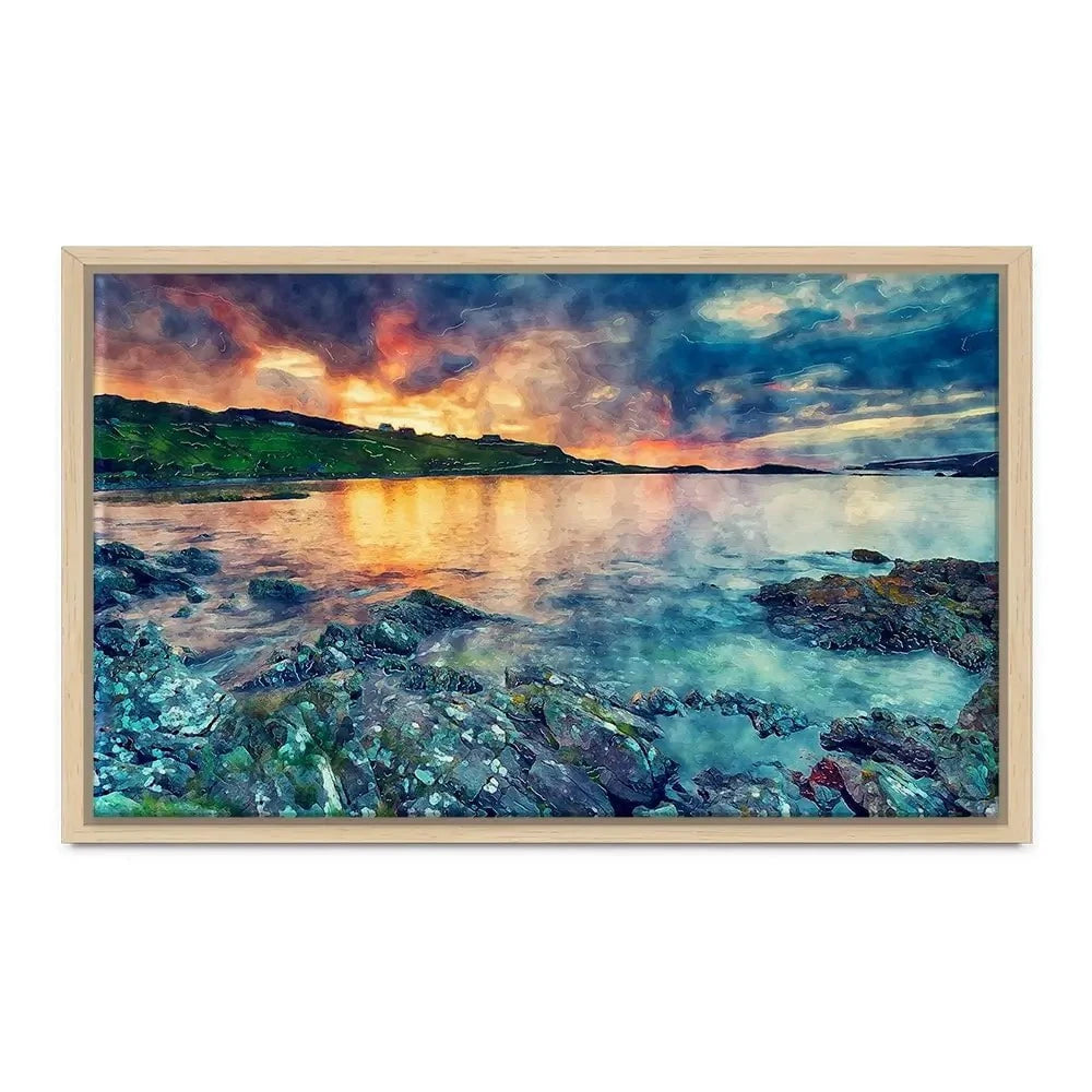 Sunset Over The Bay Canvas Print Sunset Over The Bay Canvas Print wall art product Helen Hotson / Shutterstock
