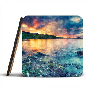 Sunset Over The Bay Coaster Set Sunset Over The Bay Coaster Set wall art product Helen Hotson / Shutterstock