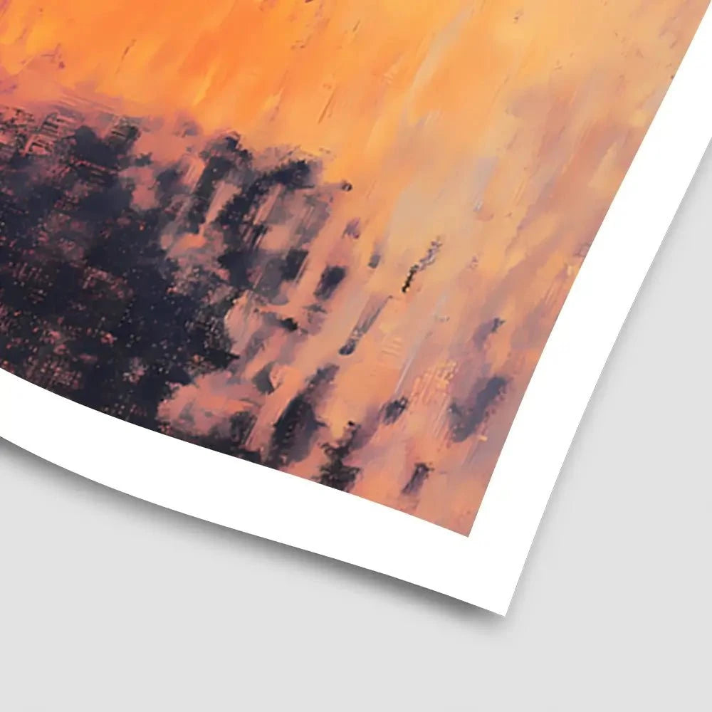 Sunset Over The Lake Art Print Sunset Over The Lake Art Print wall art product Walker Noble