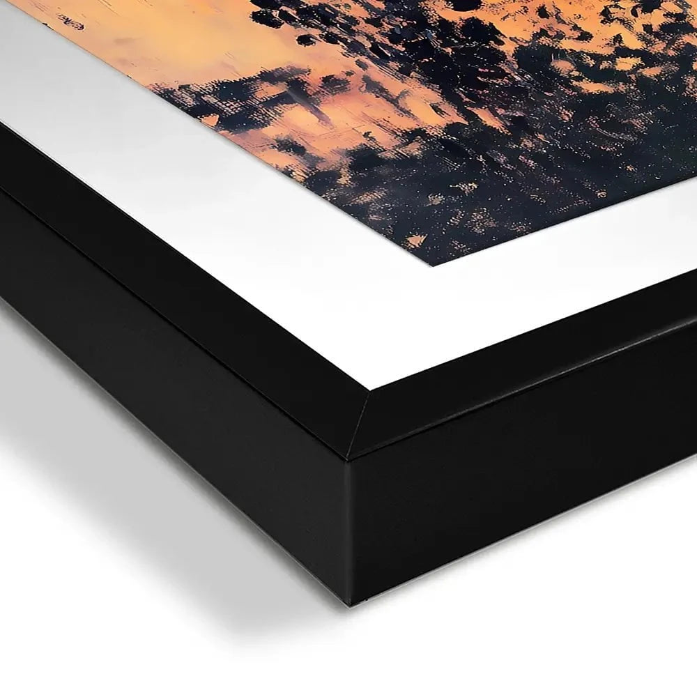 Sunset Over The Lake Framed Art Print Sunset Over The Lake Framed Art Print wall art product Walker Noble