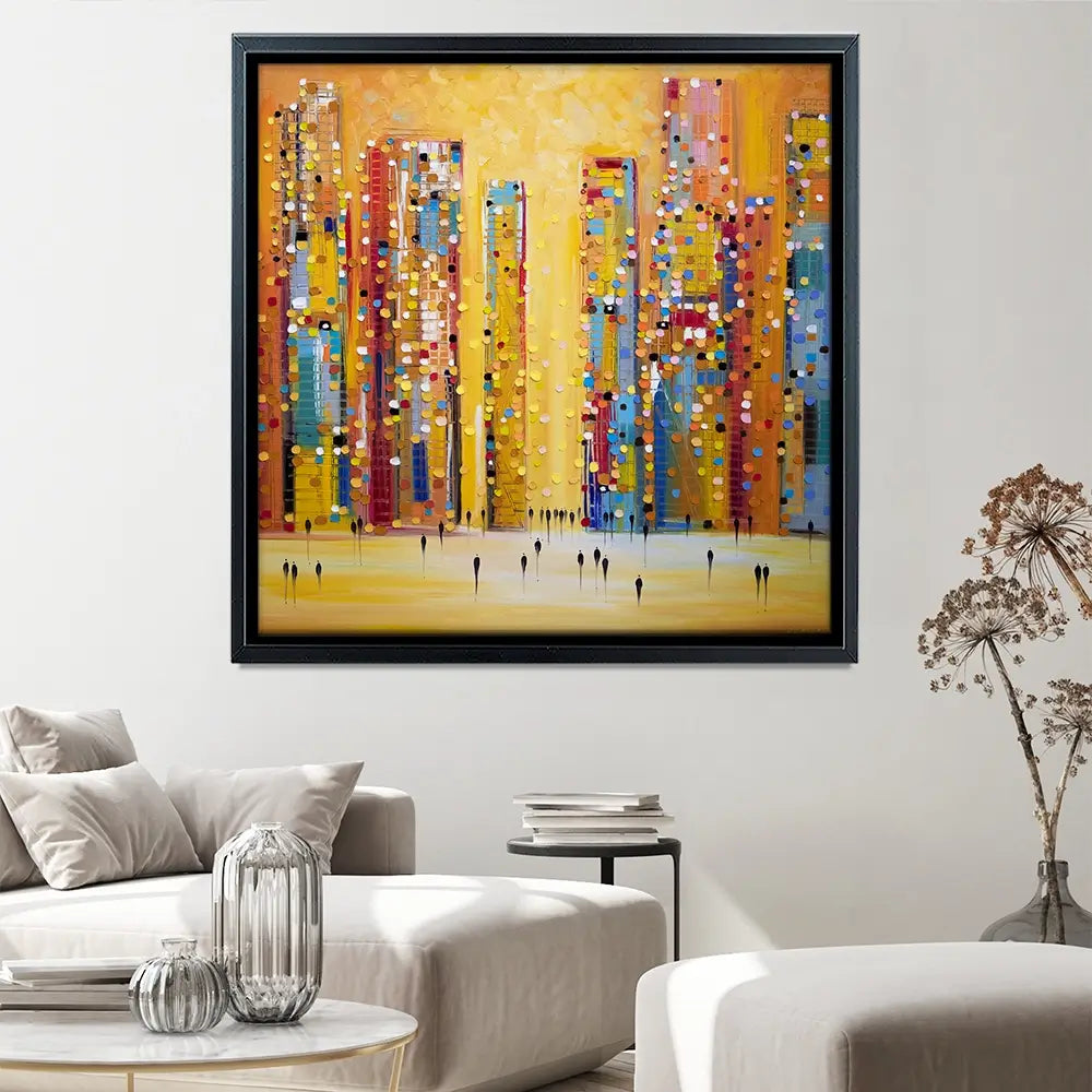 Sunset Reverie Square Canvas Print Sunset Reverie Square Canvas Print wall art product Ekaterina Ermilkina
