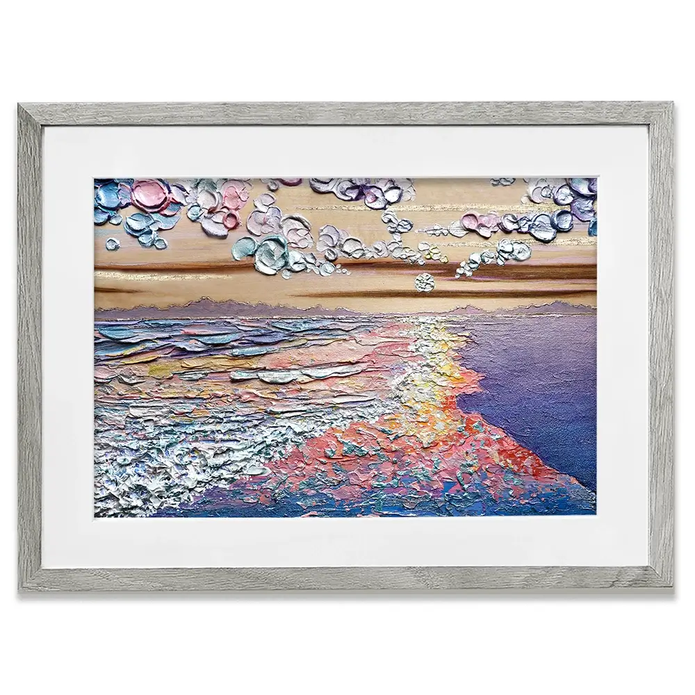 Sunset Sorbet Framed Art Print Sunset Sorbet Framed Art Print wall art product Nada Khatib