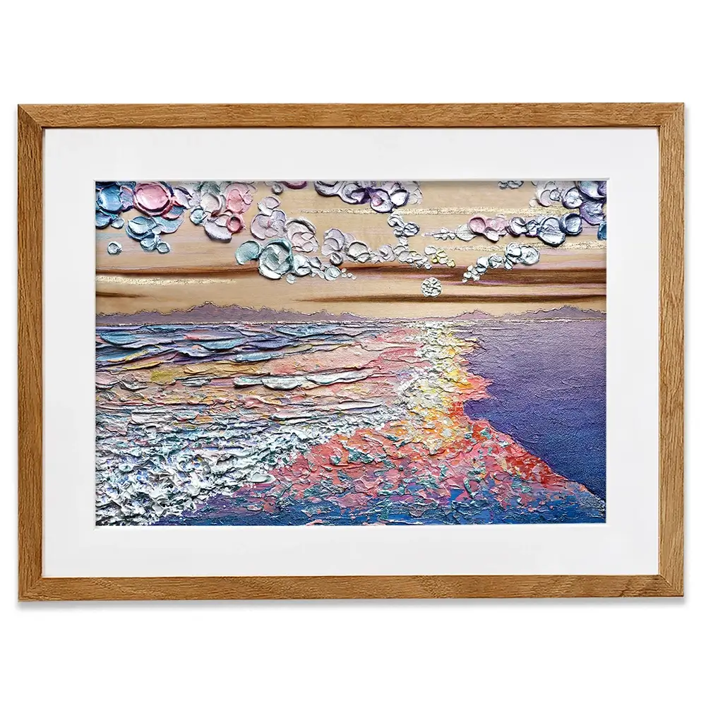 Sunset Sorbet Framed Art Print Sunset Sorbet Framed Art Print wall art product Nada Khatib
