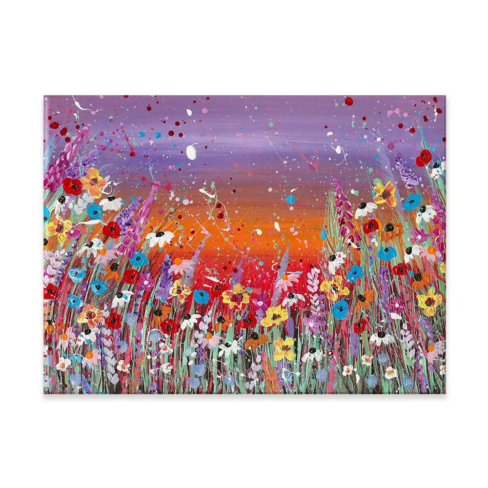Sunset Splashing Canvas Print Sunset Splashing Canvas Print wall art product Emma LC Art