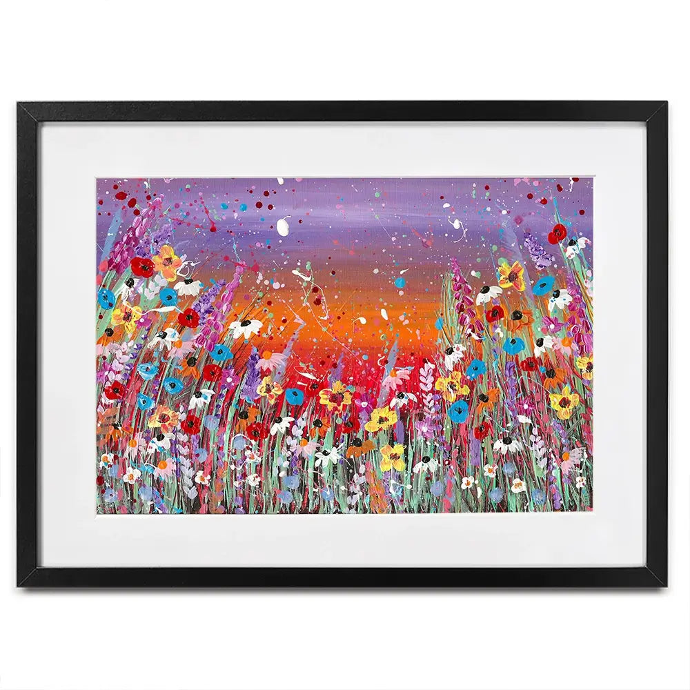 Sunset Splashing Framed Art Print Sunset Splashing Framed Art Print wall art product Emma LC Art