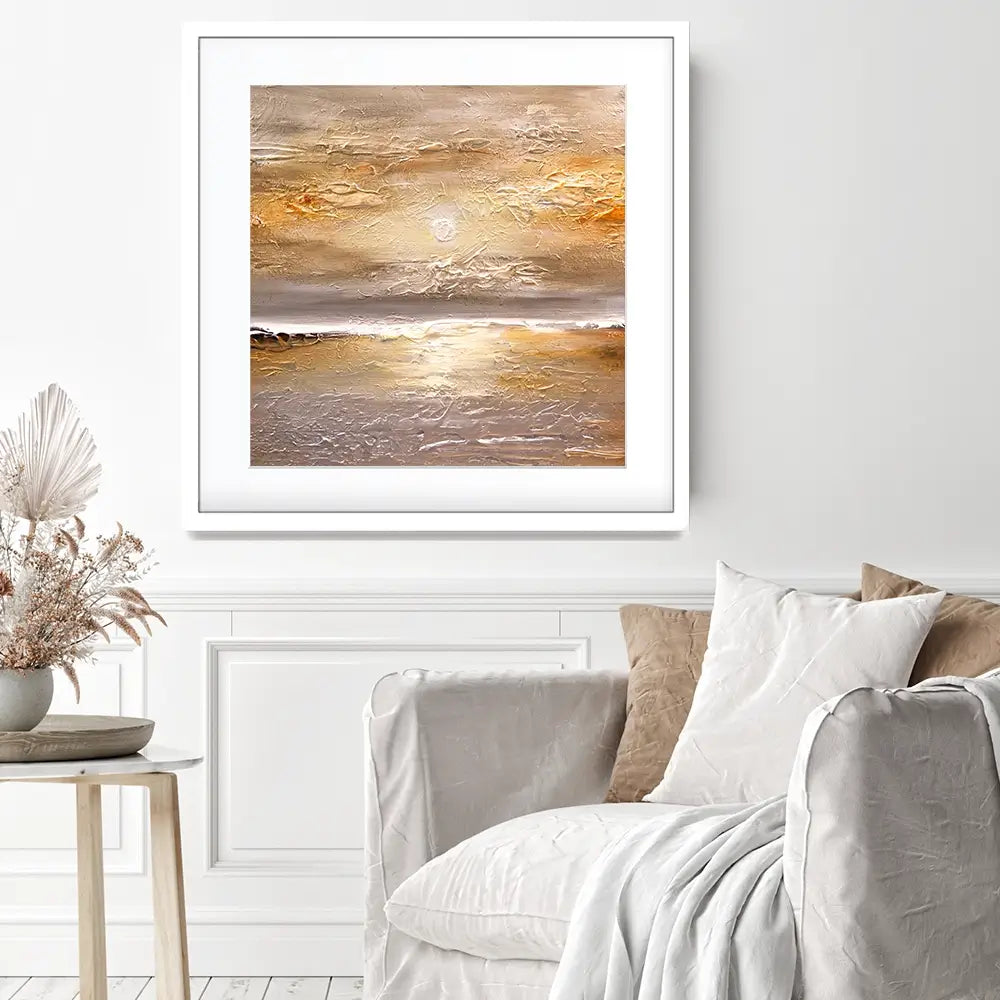 Sunset Square Framed Art Print Sunset Square Framed Art Print wall art product Osnat Tzadok