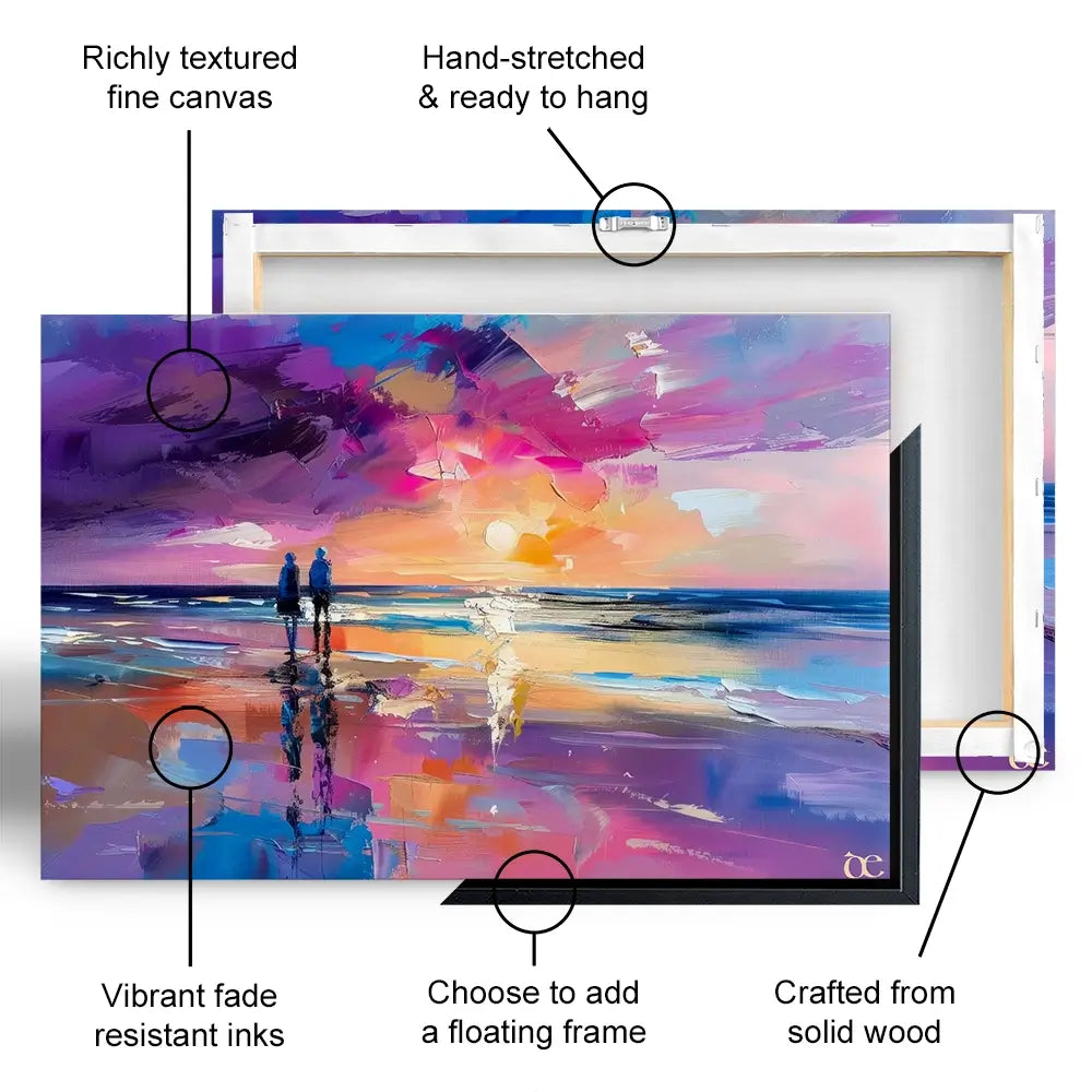 Sunset Strolling Canvas Print Sunset Strolling Canvas Print wall art product David Alexander Elder