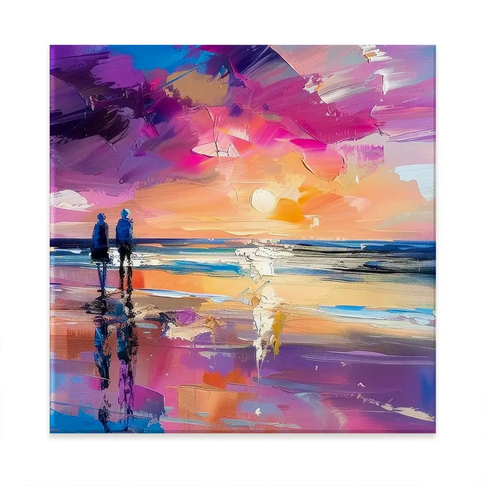 Sunset Strolling Oversized Canvas Print Sunset Strolling Oversized Canvas Print wall art product David Alexander Elder