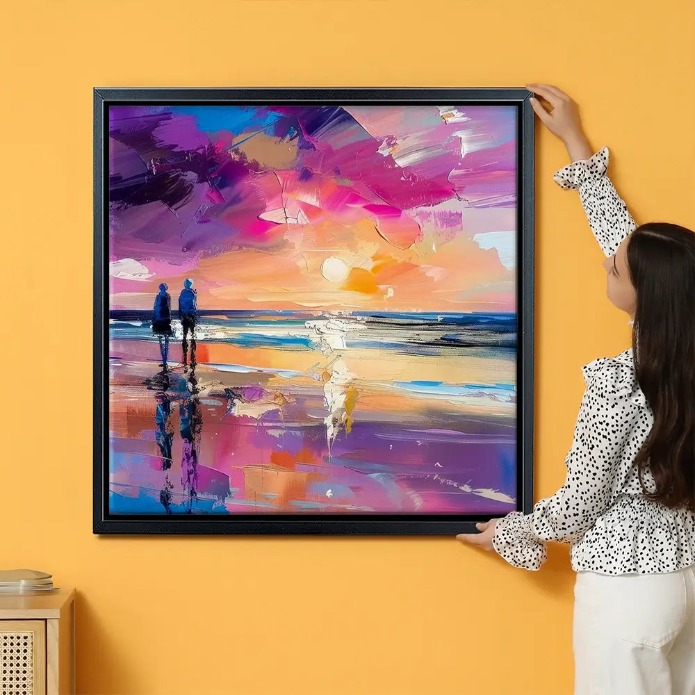 Sunset Strolling Oversized Canvas Print Sunset Strolling Oversized Canvas Print wall art product David Alexander Elder