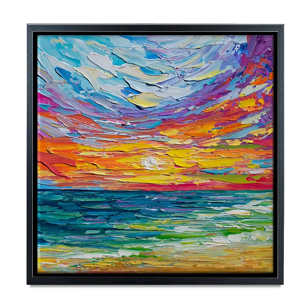 Sunset Swish Canvas Print Sunset Swish Canvas Print wall art product Olga Tkachyk