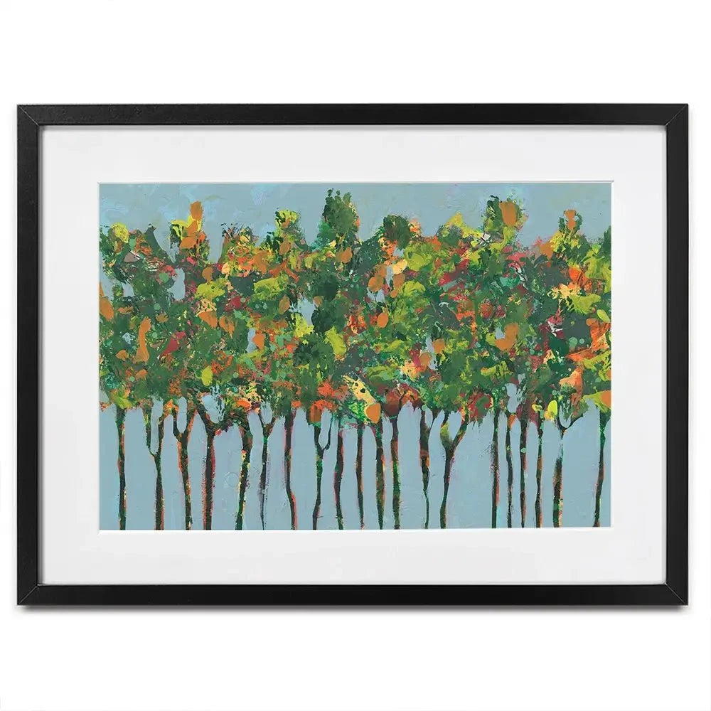 Sunset Trees Framed Art Print Sunset Trees Framed Art Print wall art product Regina Moore