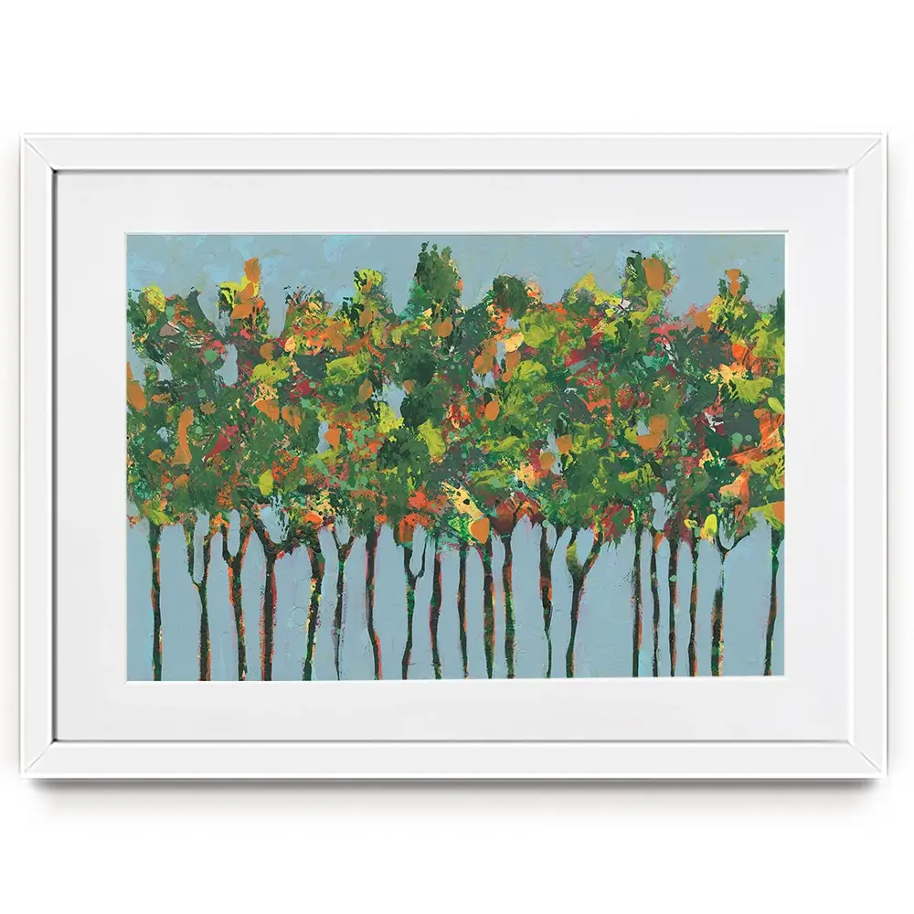 Sunset Trees Framed Art Print Sunset Trees Framed Art Print wall art product Regina Moore